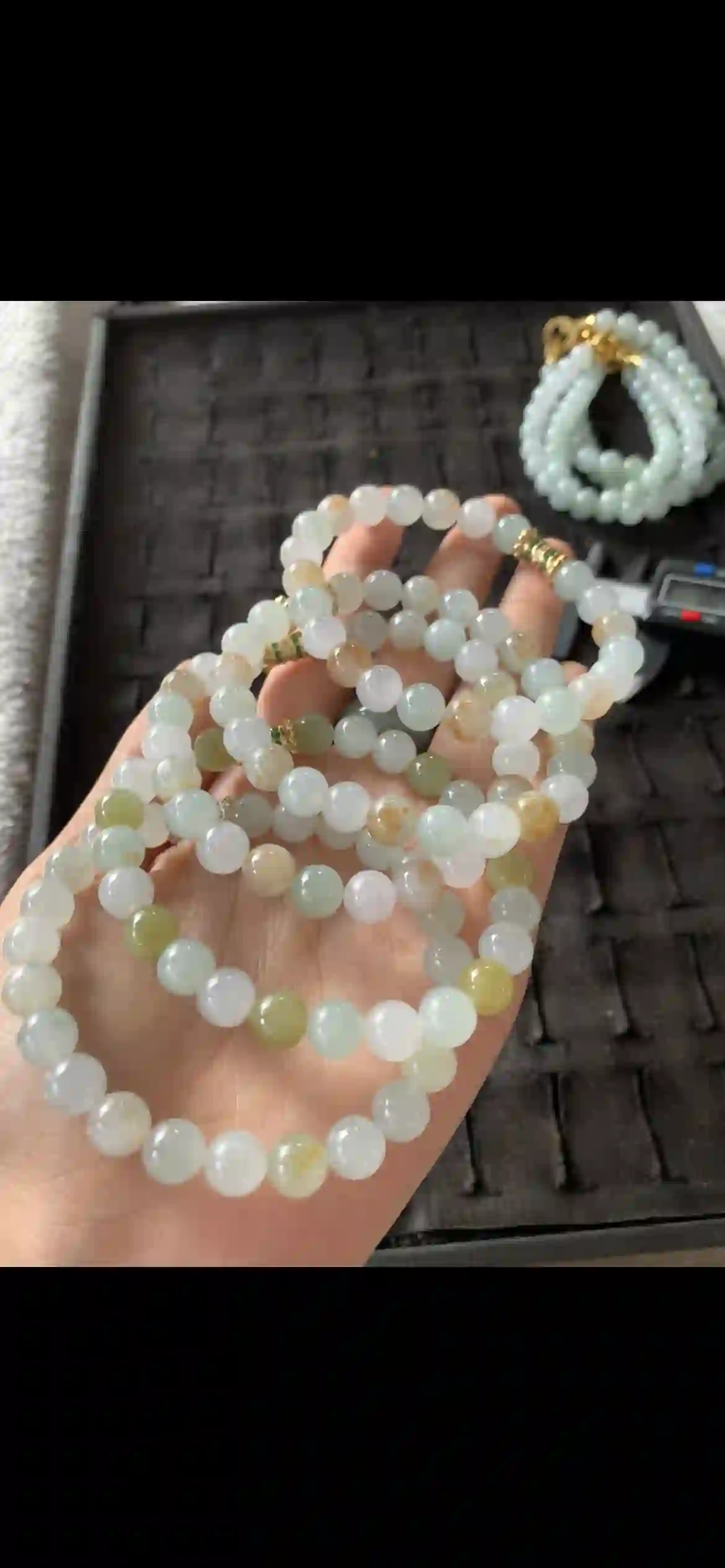 Multicolor Natural Jadeite Bead Strands with Premium Accents, view 2 | Myanmar Jadeite reference #26880002