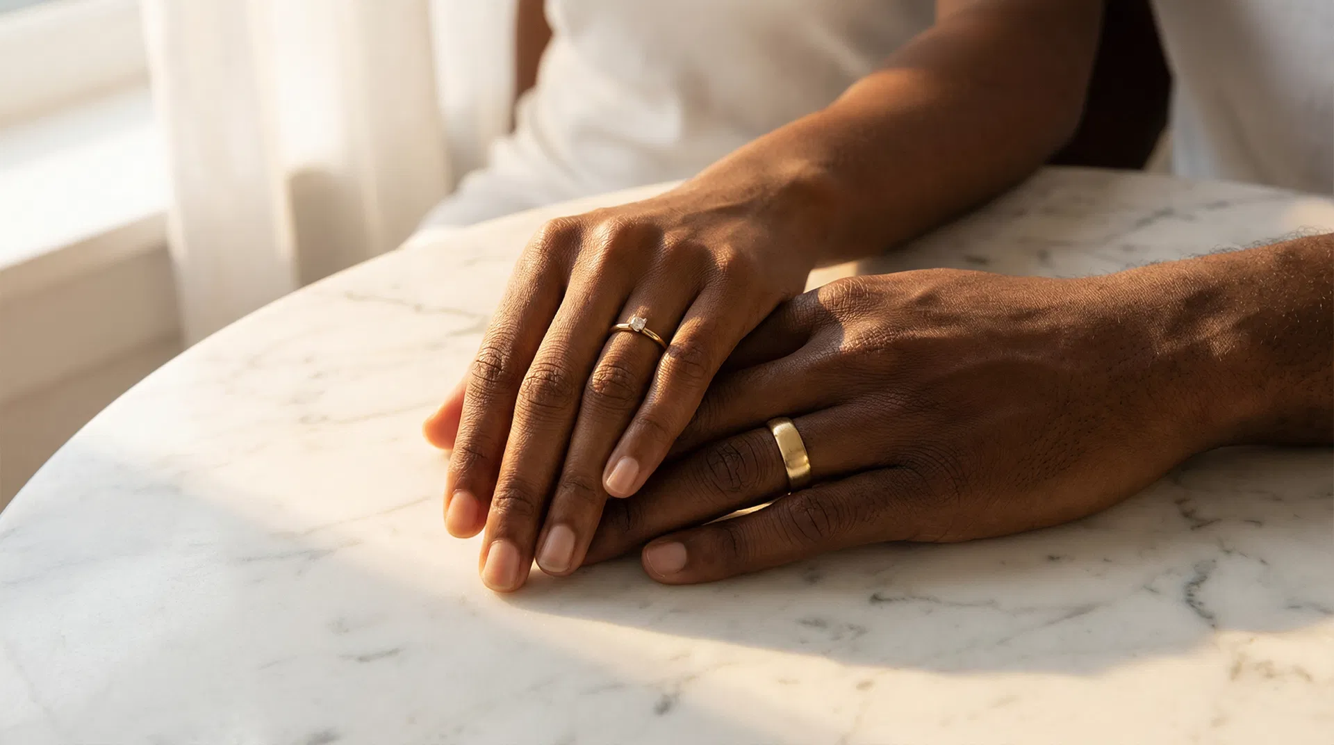 Hands intertwined — partnership and commitment