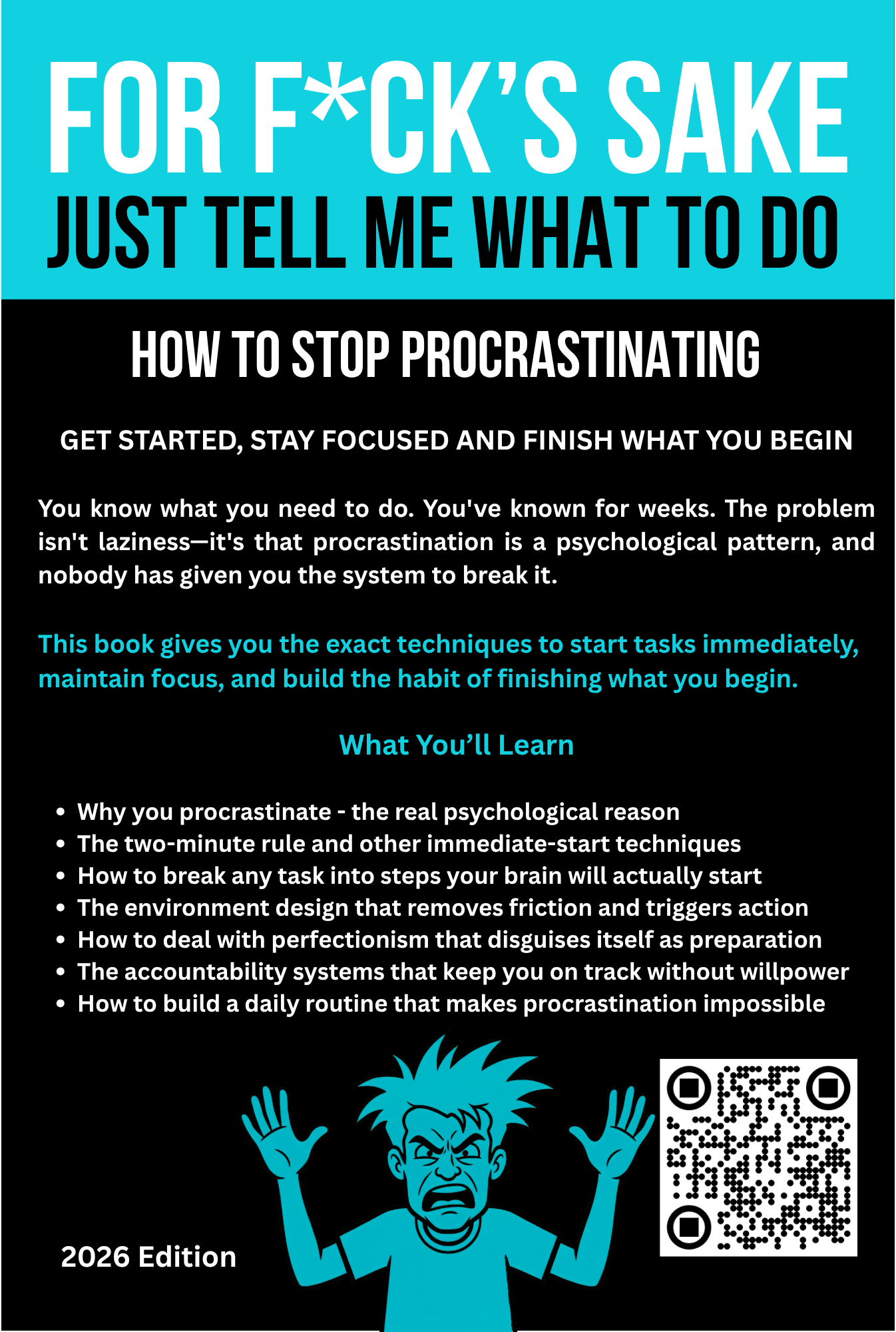 How to Stop Procrastinating — Back Cover