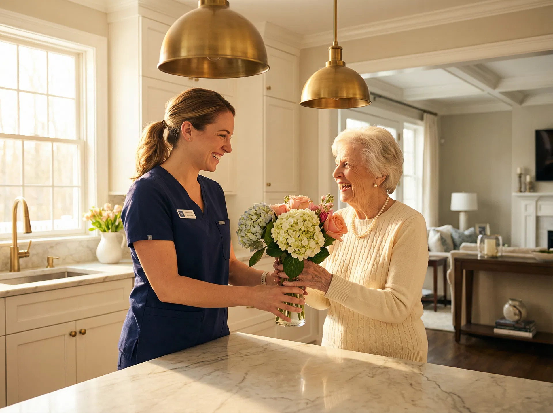 Legacy Life caregiver with client