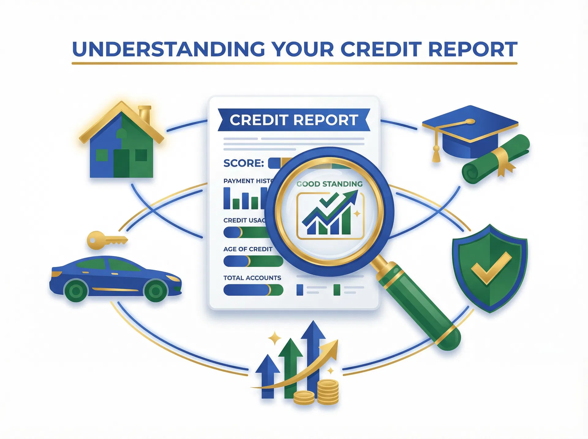 Financial education and credit report review