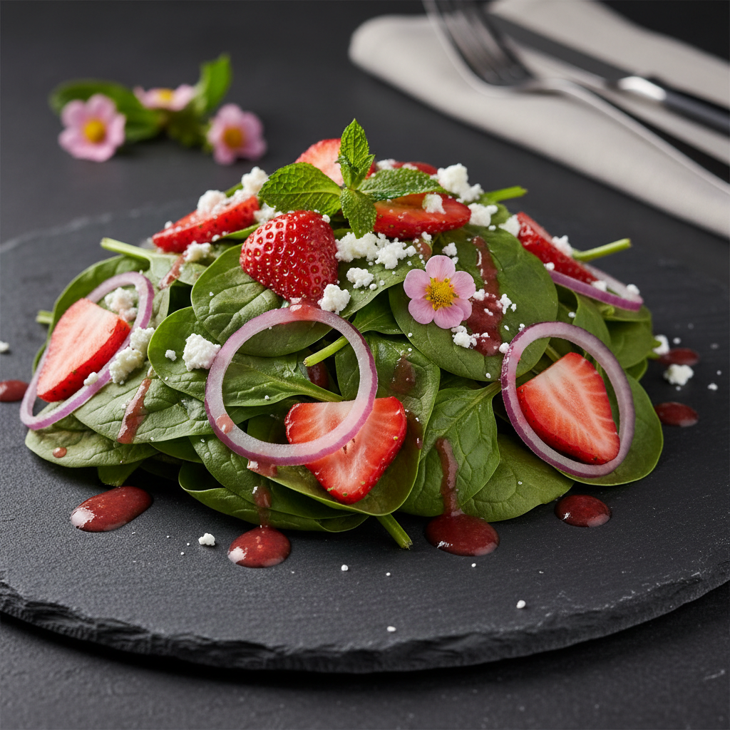 Strawberry Spinach Salad