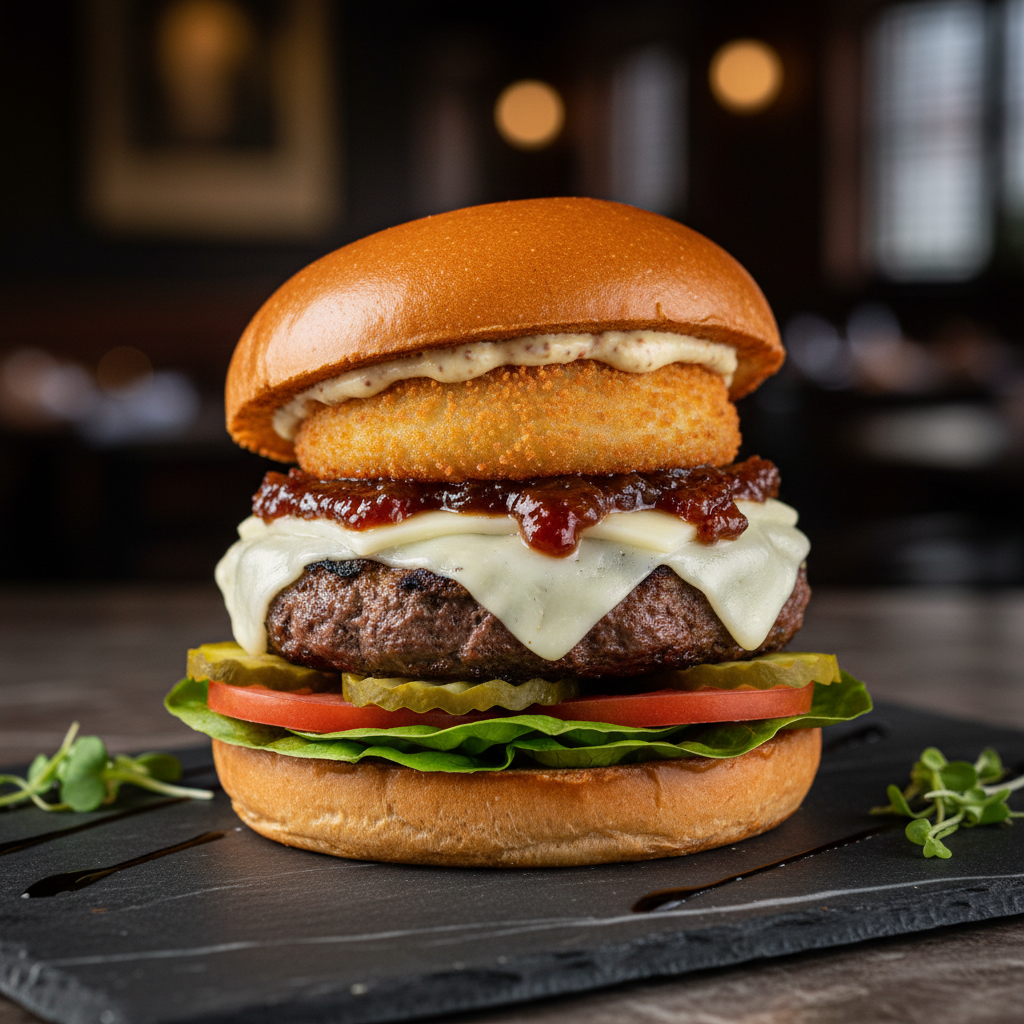 Brown Sugar Bourbon Bacon Burger