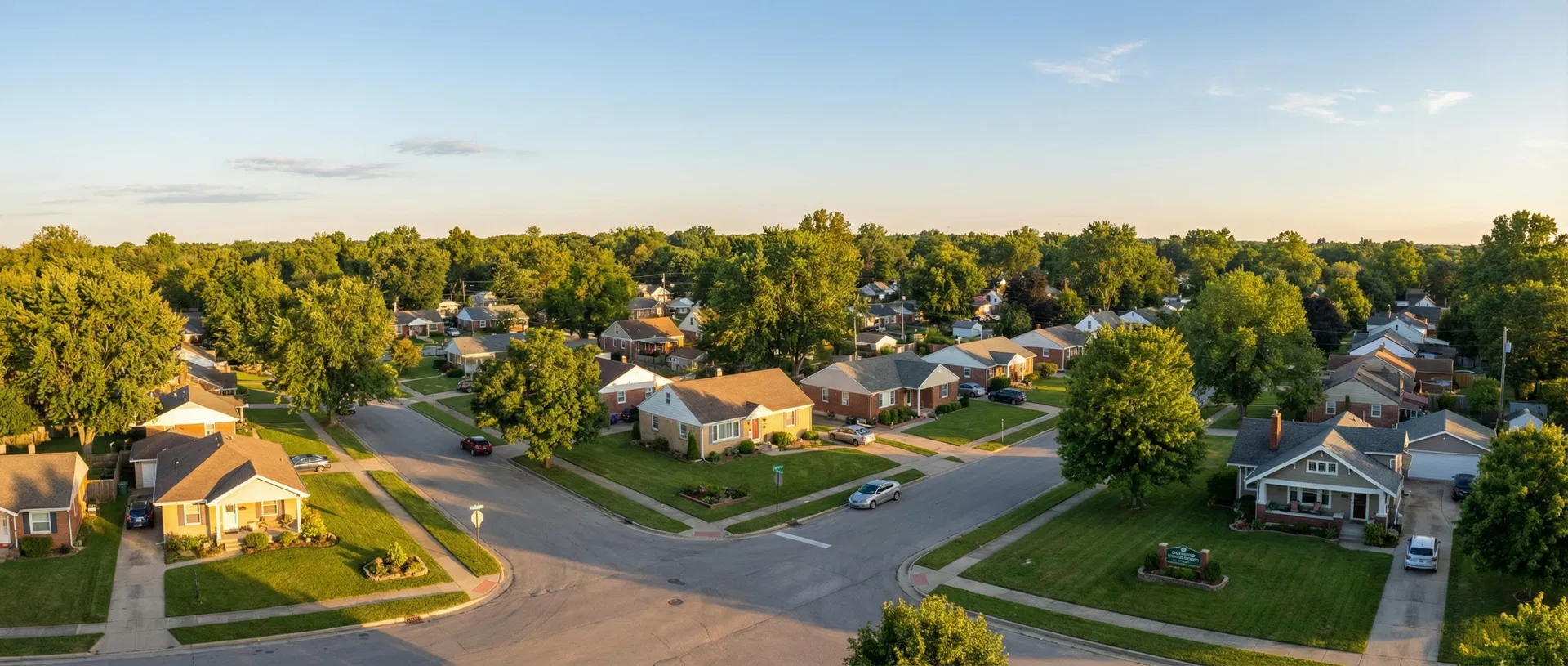 Luxury residential neighborhood