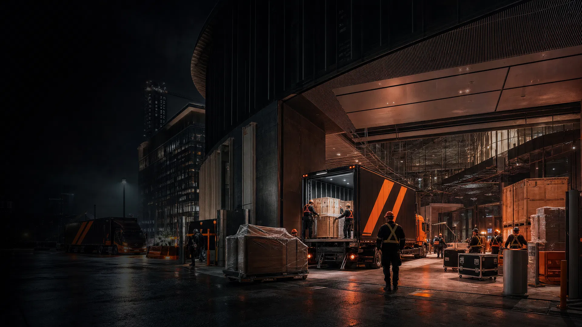 Night project logistics and FF&E delivery at a major Australian commercial site — Specific Group Australia