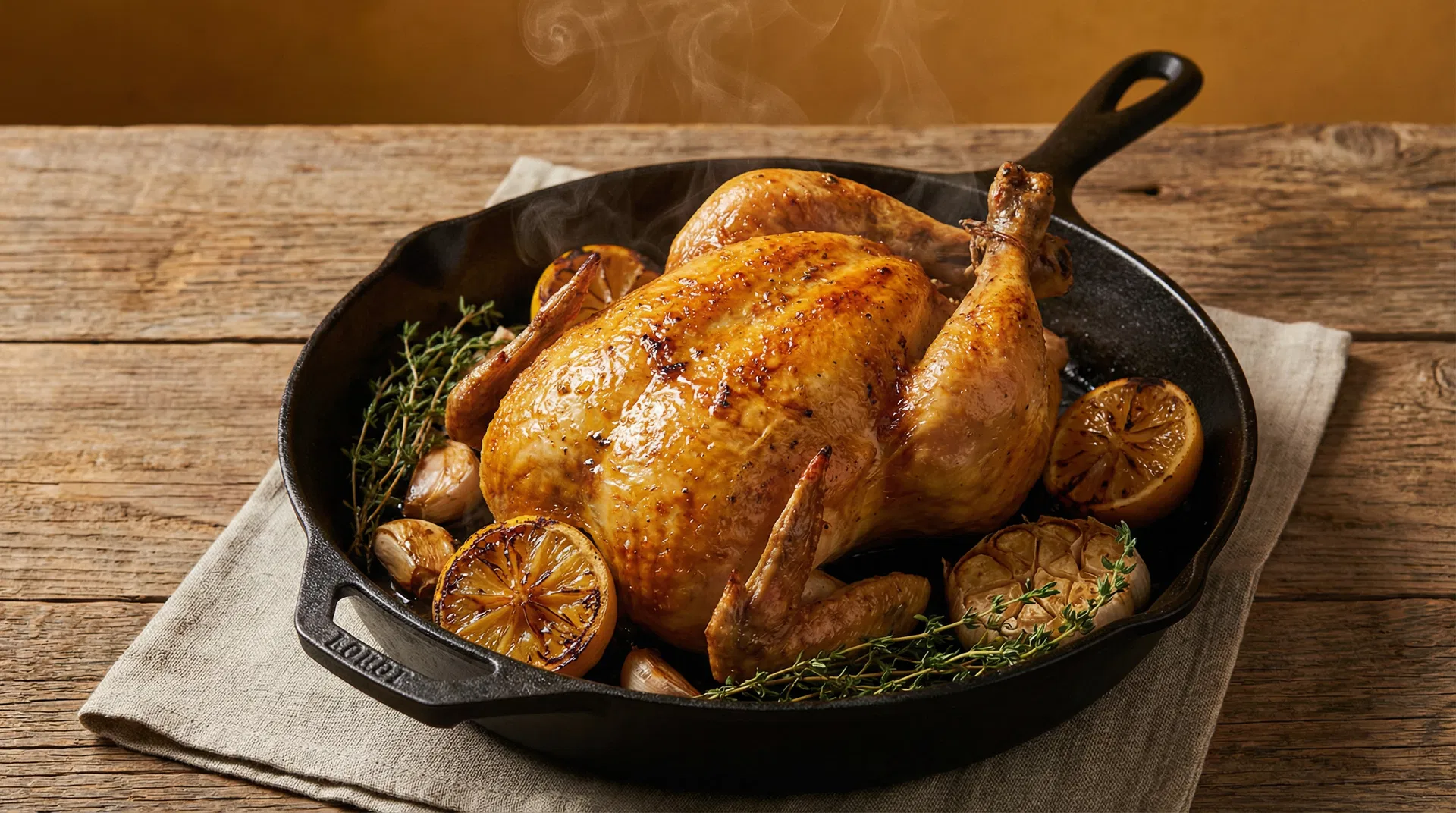 Roasted Chicken with Meyer Lemon