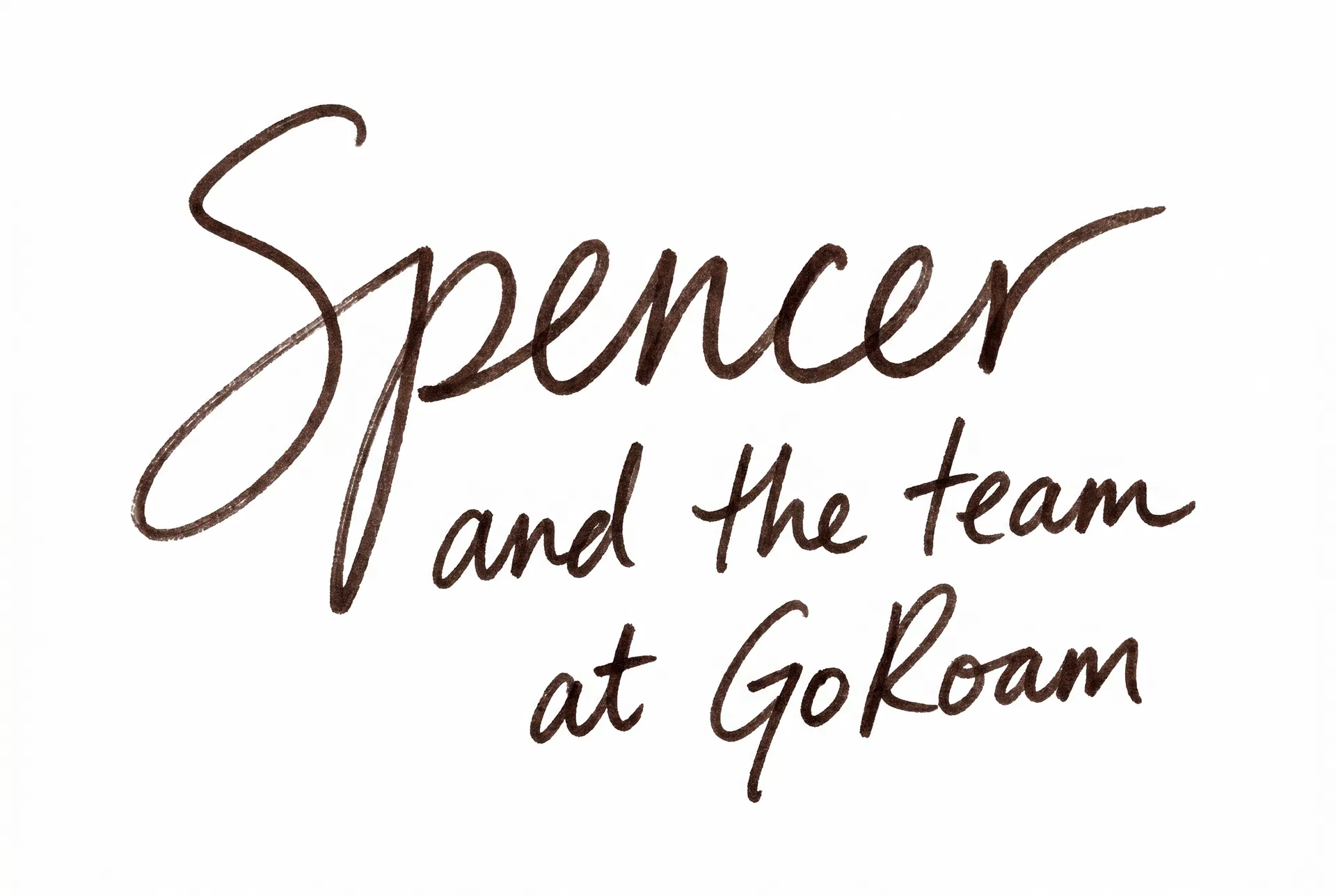 Spencer and the team at GoRoam