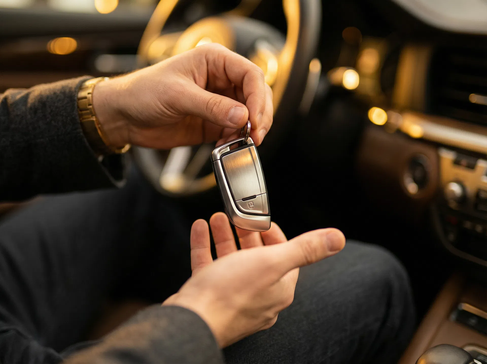 Car key handoff