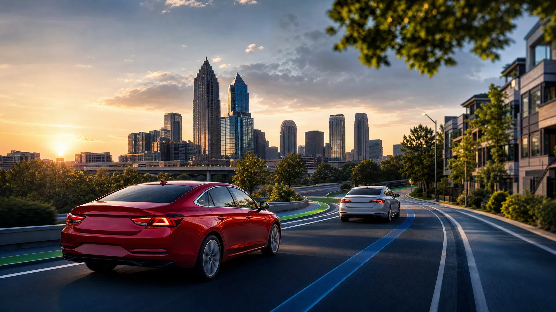 Atlanta rental lifestyle background