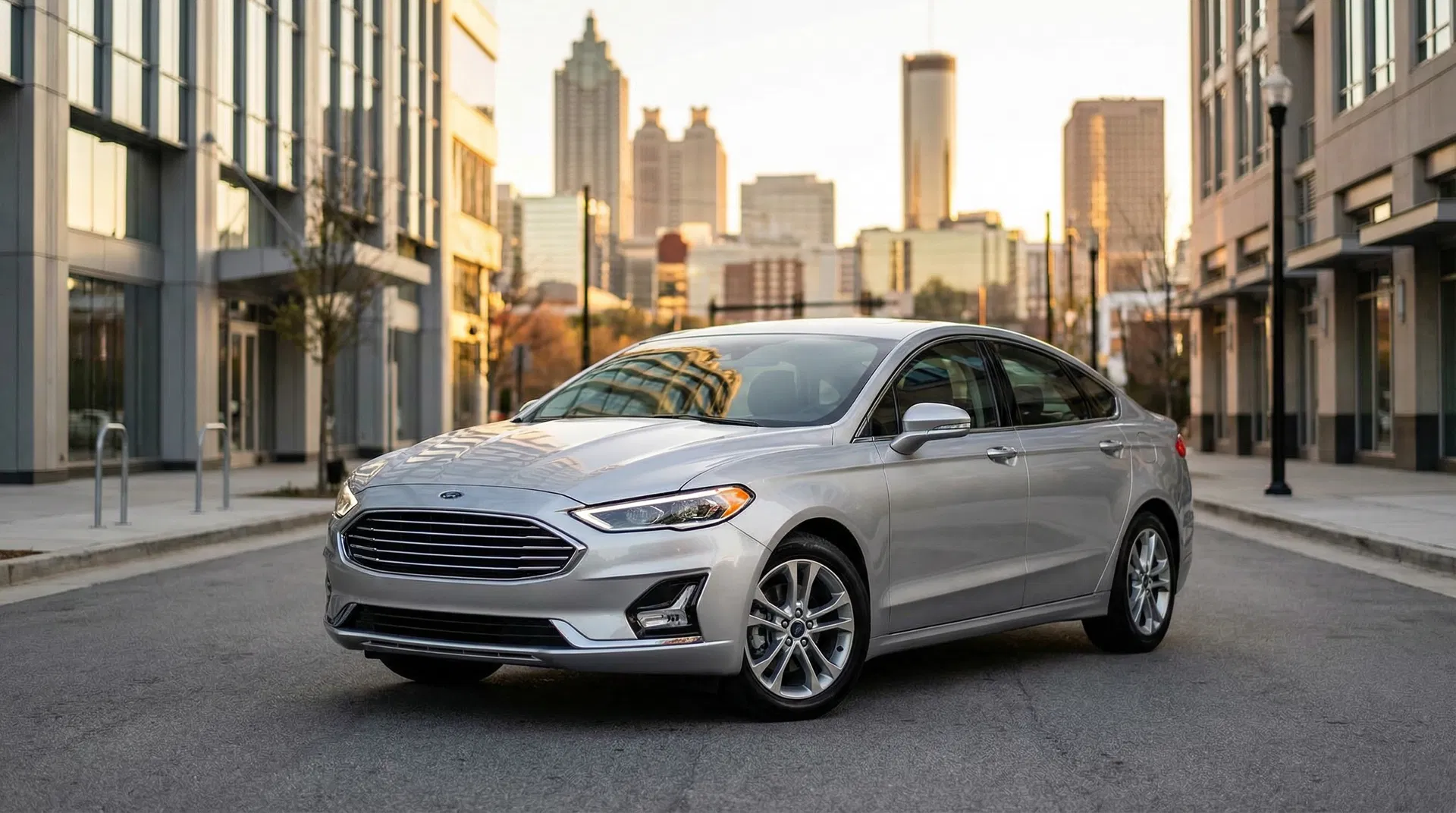 Ford Fusion sedan available for weekly rental in Atlanta, Georgia - Skycrest Car Rentals