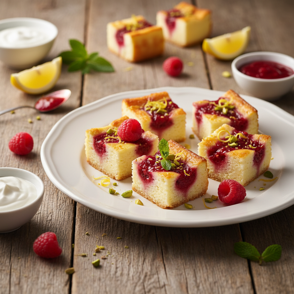 High-Protein Lemon Raspberry Kvarg Cheesecake Bites