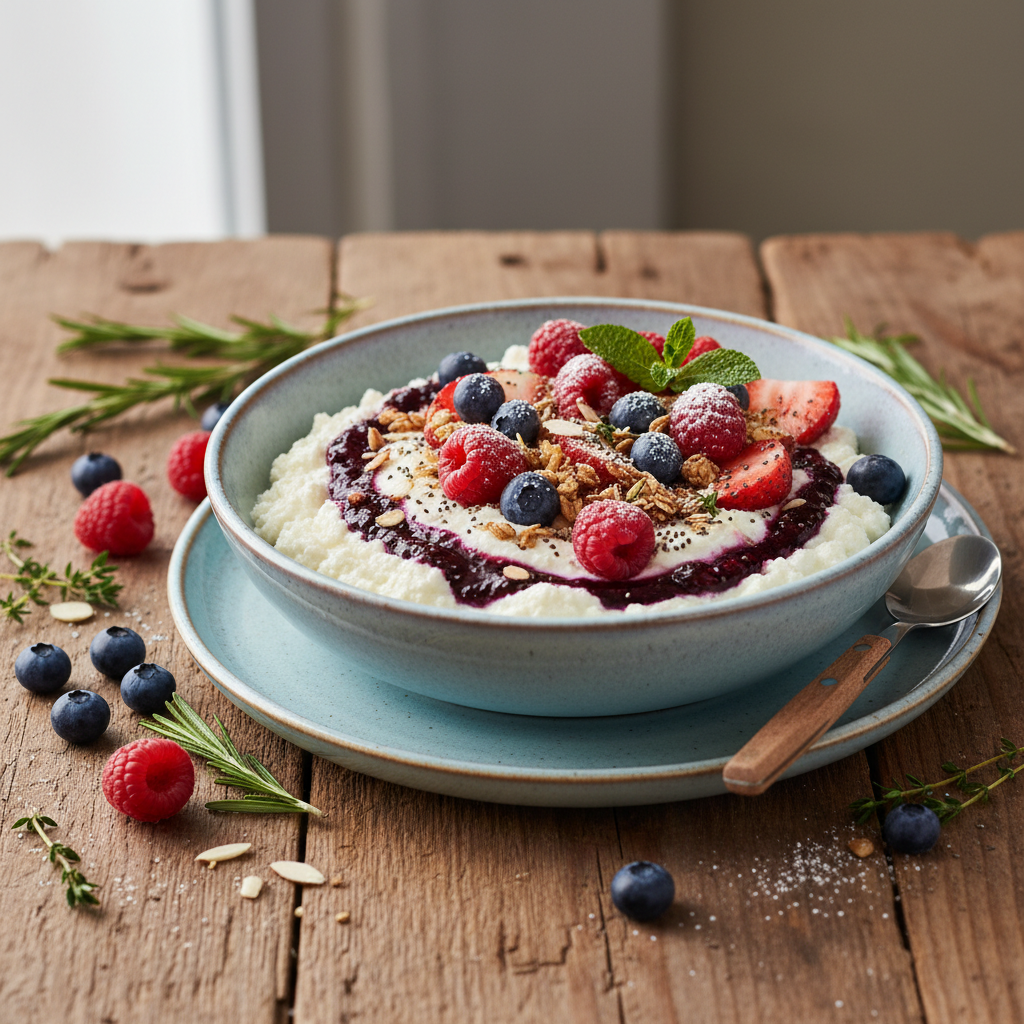 Berry Boost Quark Power Bowl