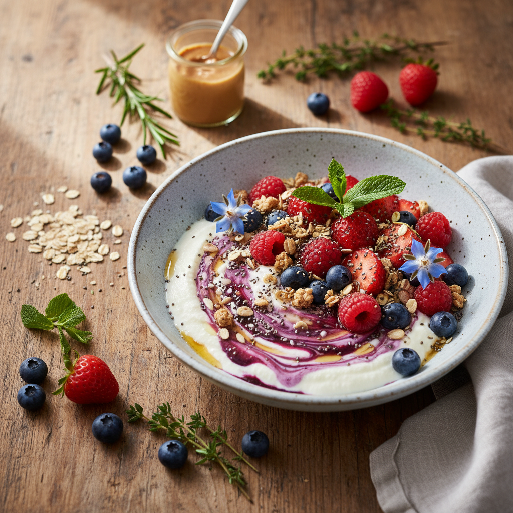 Berry Blast Pre-Workout Quark Bowl