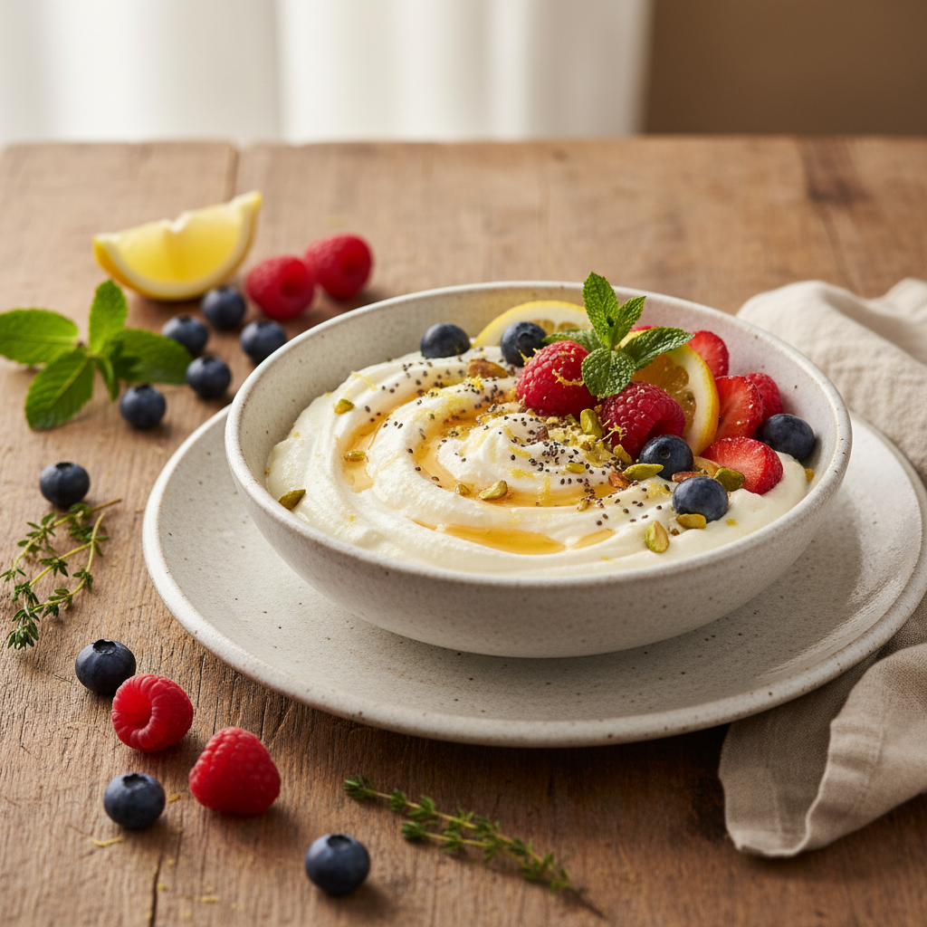 Lemon Berry Quark Power Bowl