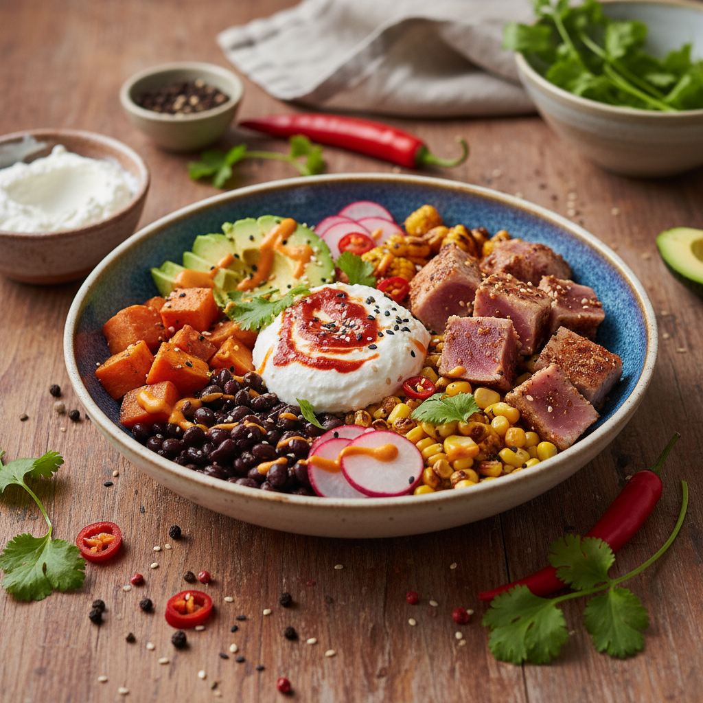 Spicy Tuna & Quark Power Bowl