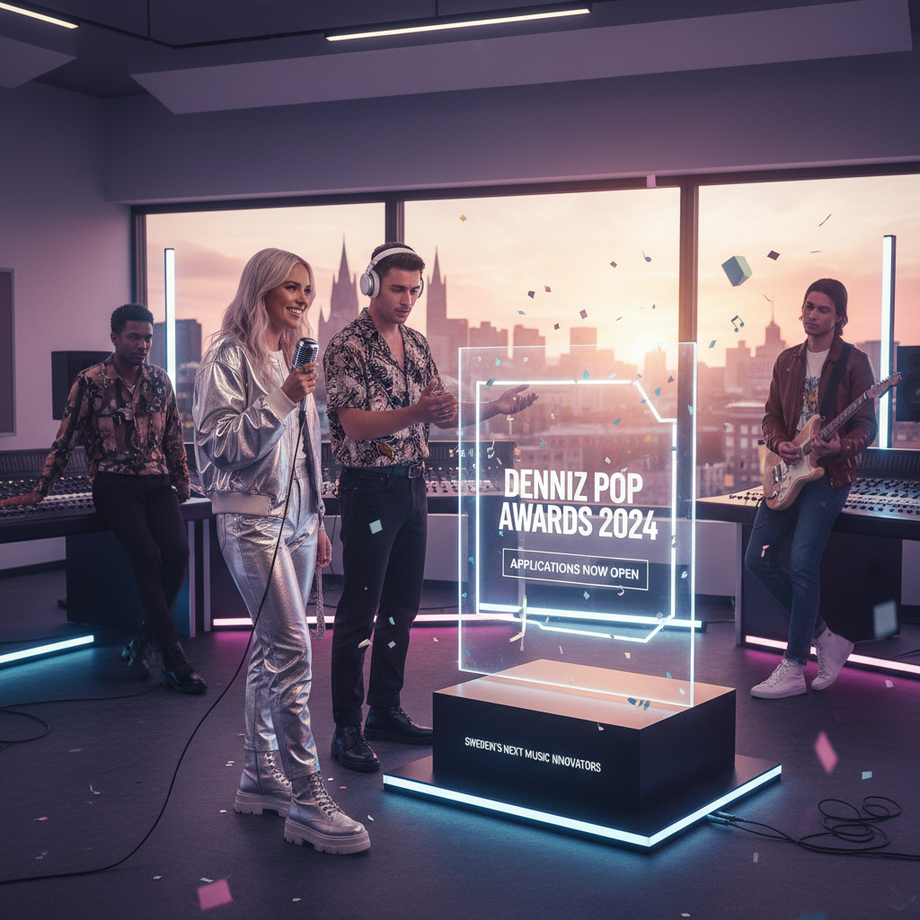 Denniz Pop Awards 2024: Applications Now Open for Sweden's Next Music Innovators