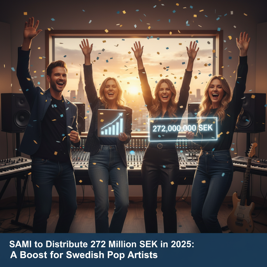SAMI to Distribute 272 Million SEK in 2025: A Boost for Swedish Pop Artists