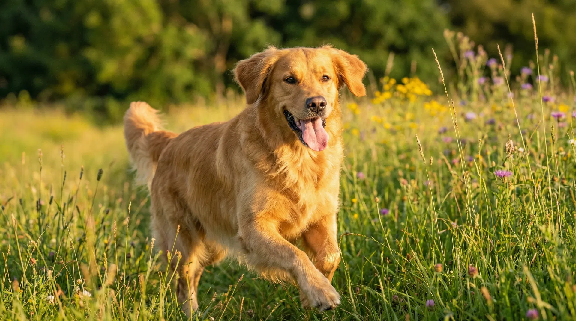 Happy healthy dog