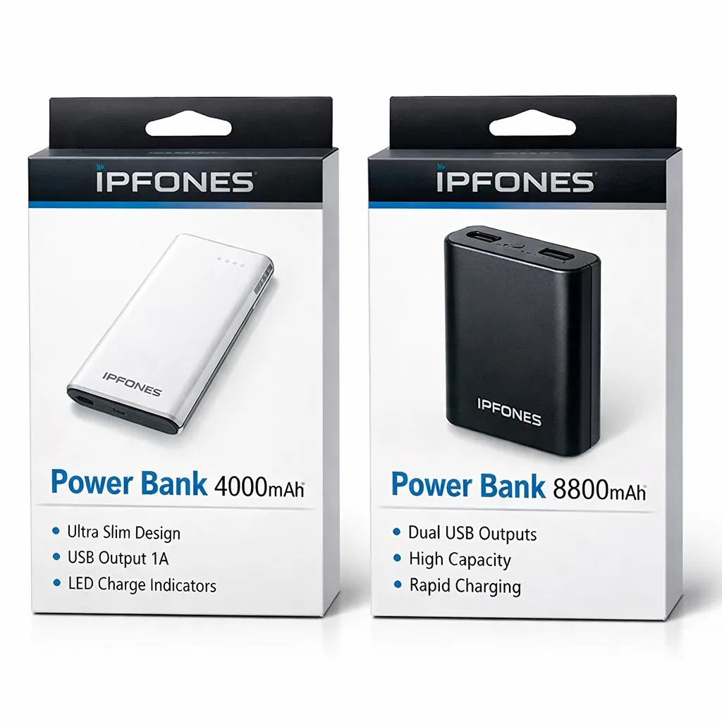IPFONES Powerbanks Packaging