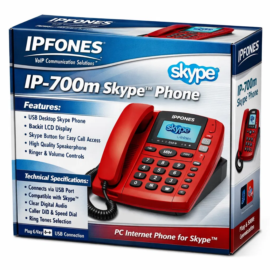 IP-700m Skype Phone Packaging