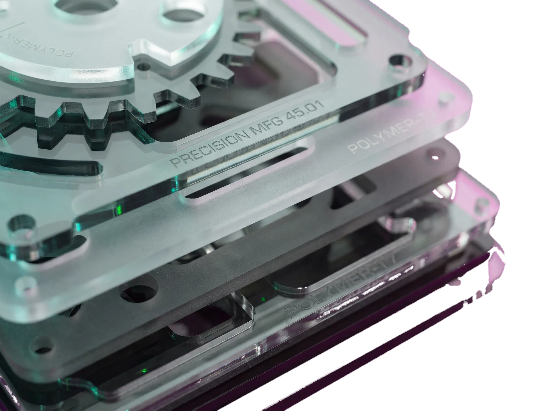 Acrylmaterial und technische Werkstoffe als Fokus der CO2-Laserbearbeitung bei CAESS Laser.