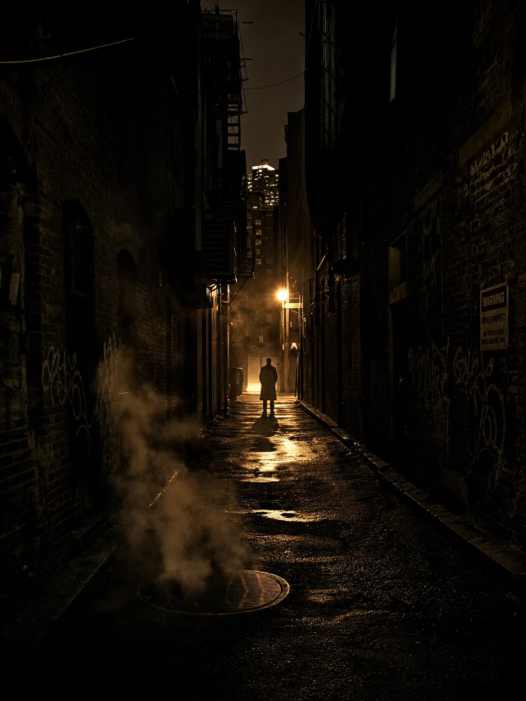 A dark alley at night — the streets that shaped DMX