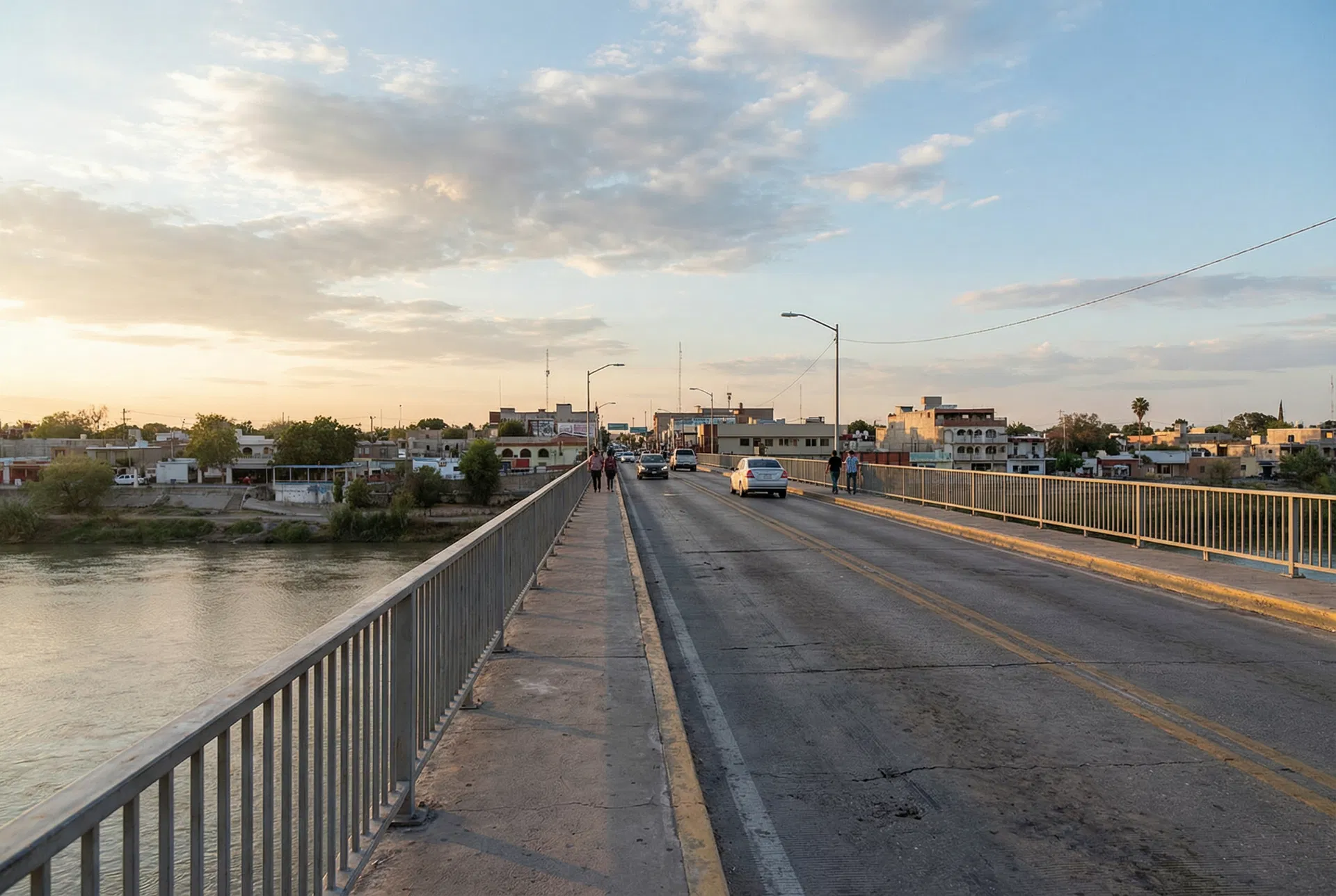 Looking south toward Mig. Alemán