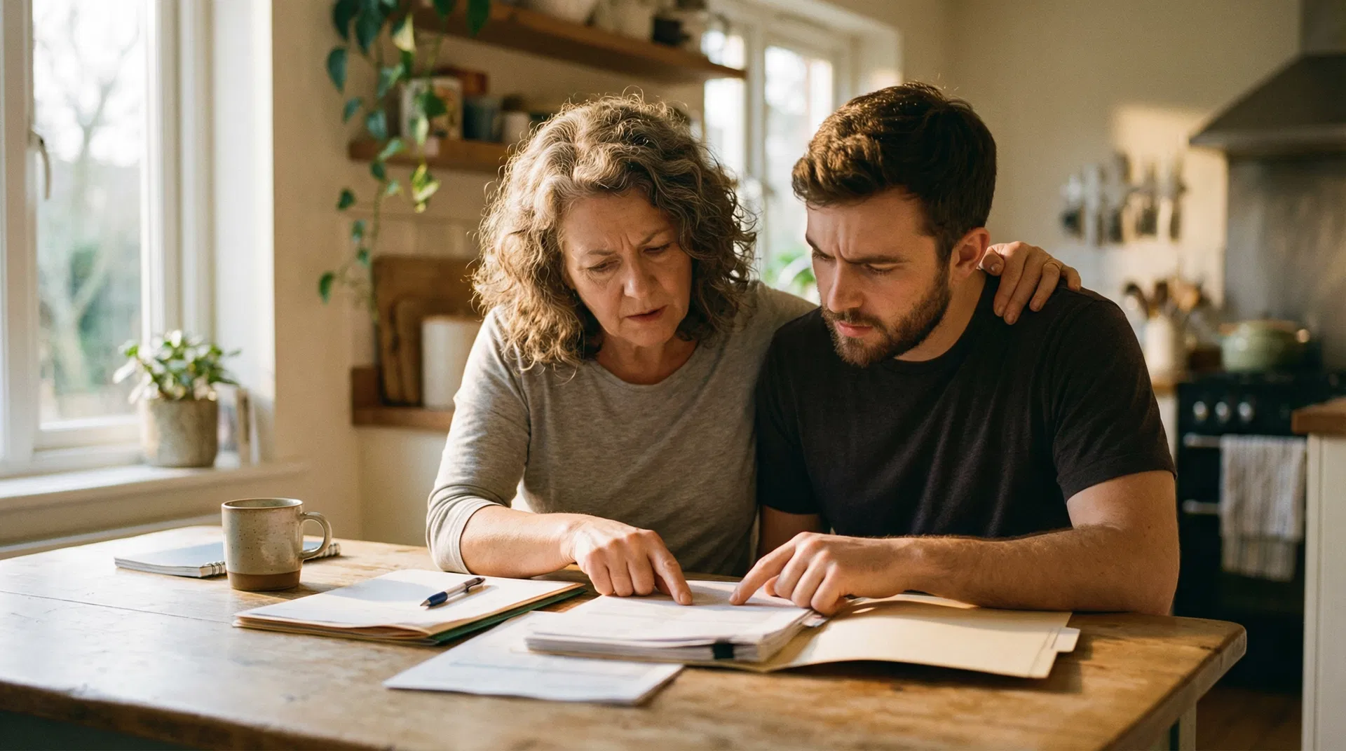 A family working together to understand the administrative remedy process