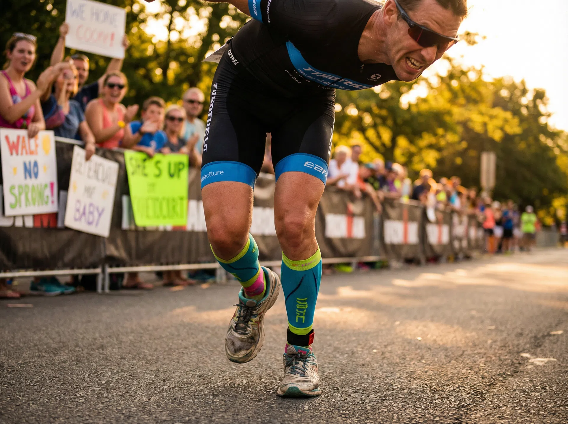 Triathlet beim Laufen