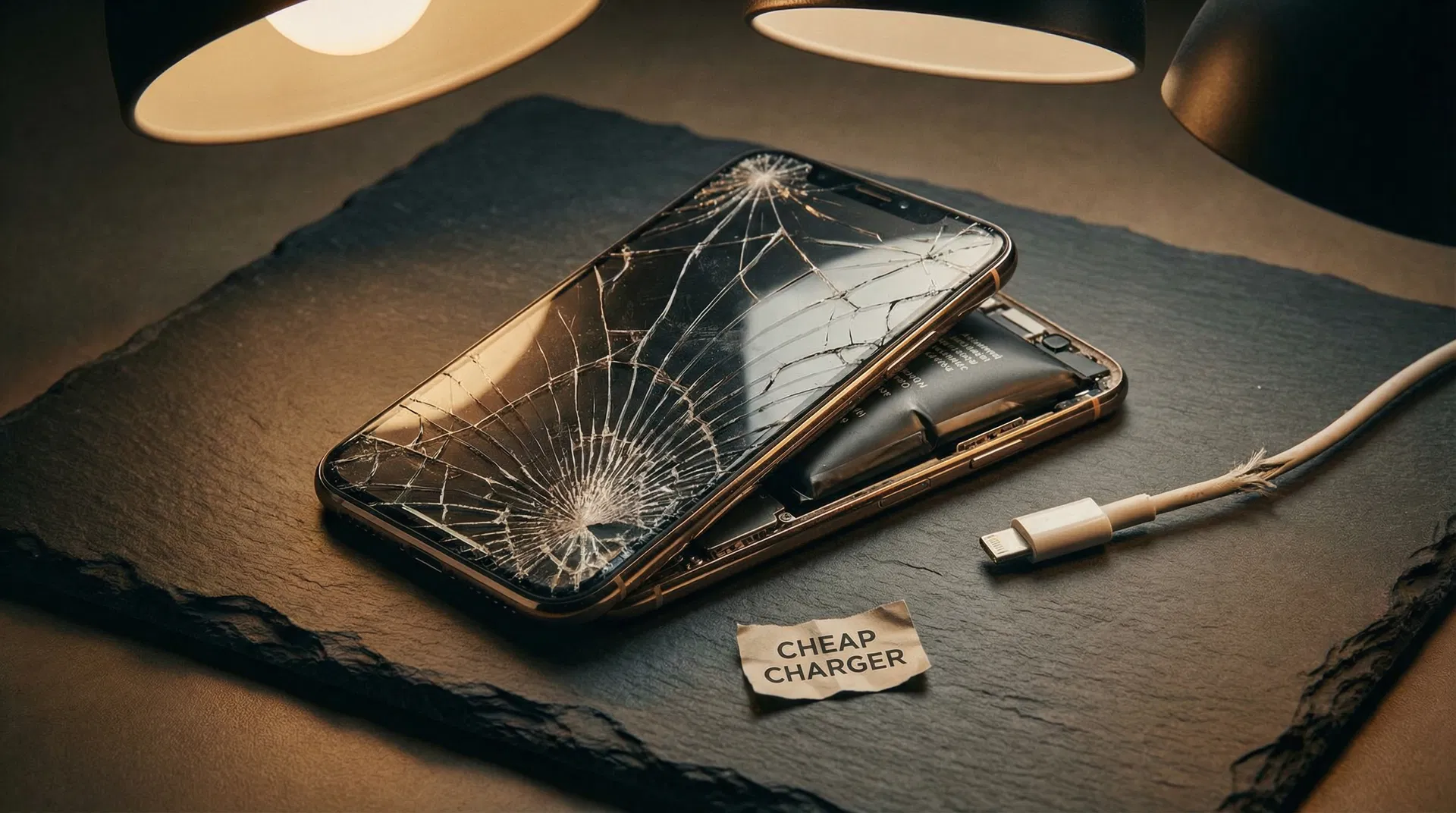 Phone with battery damage