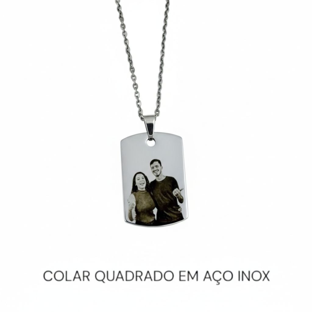 Colar Personalizado Aço Inox