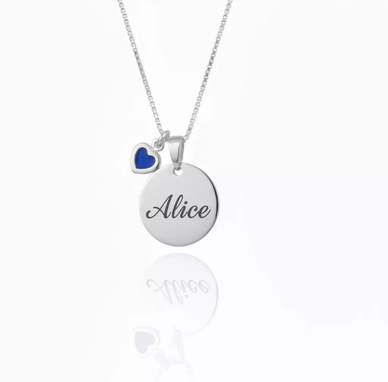 Personalizado Banho Prata Nomefrase