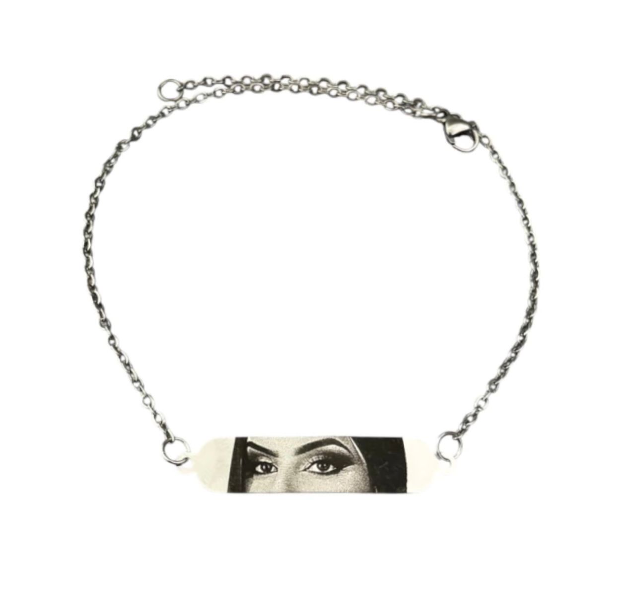 Pulseira Olhar Personalizado Aço Inox