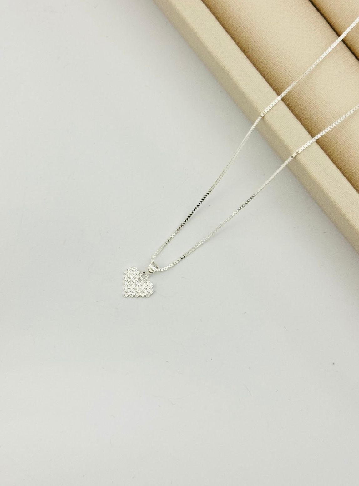 Colar Coração Pixel