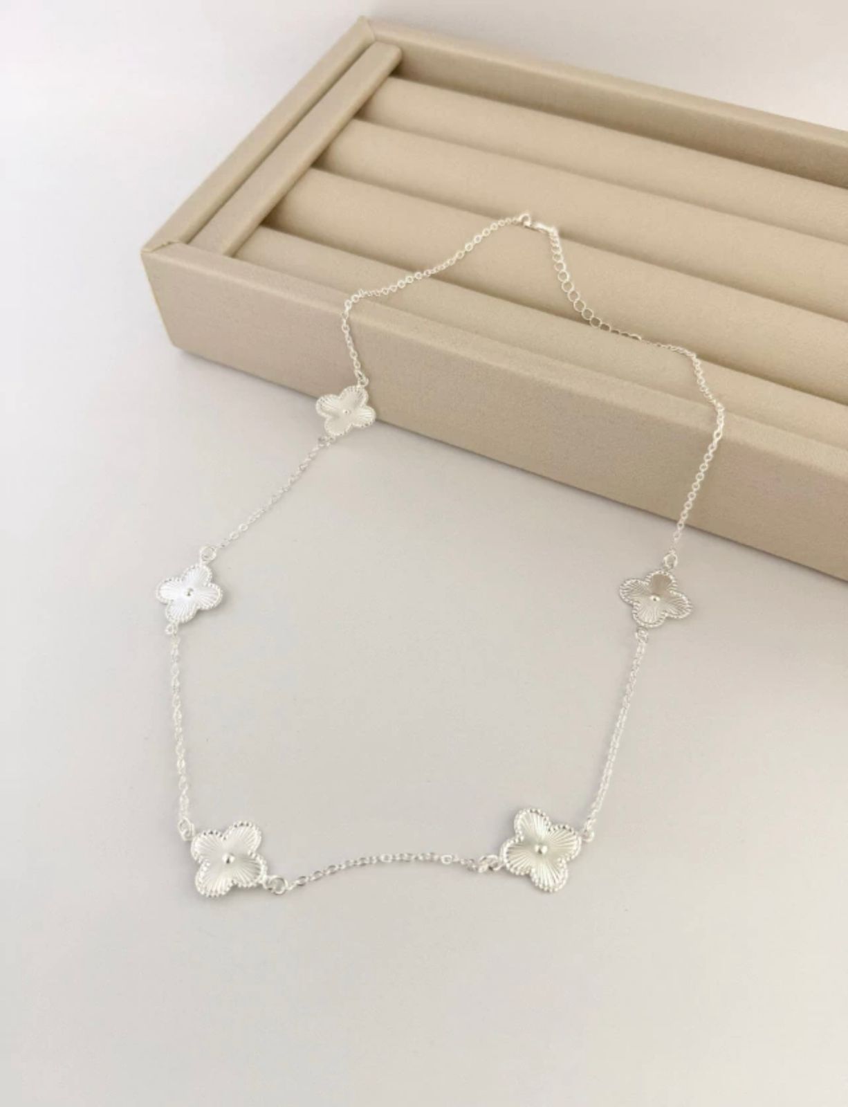 Choker Trevo da Sorte Prata