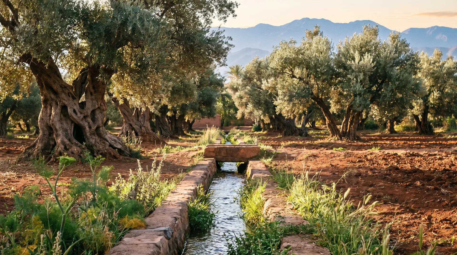 Walking the olive groves of the Palmeraie