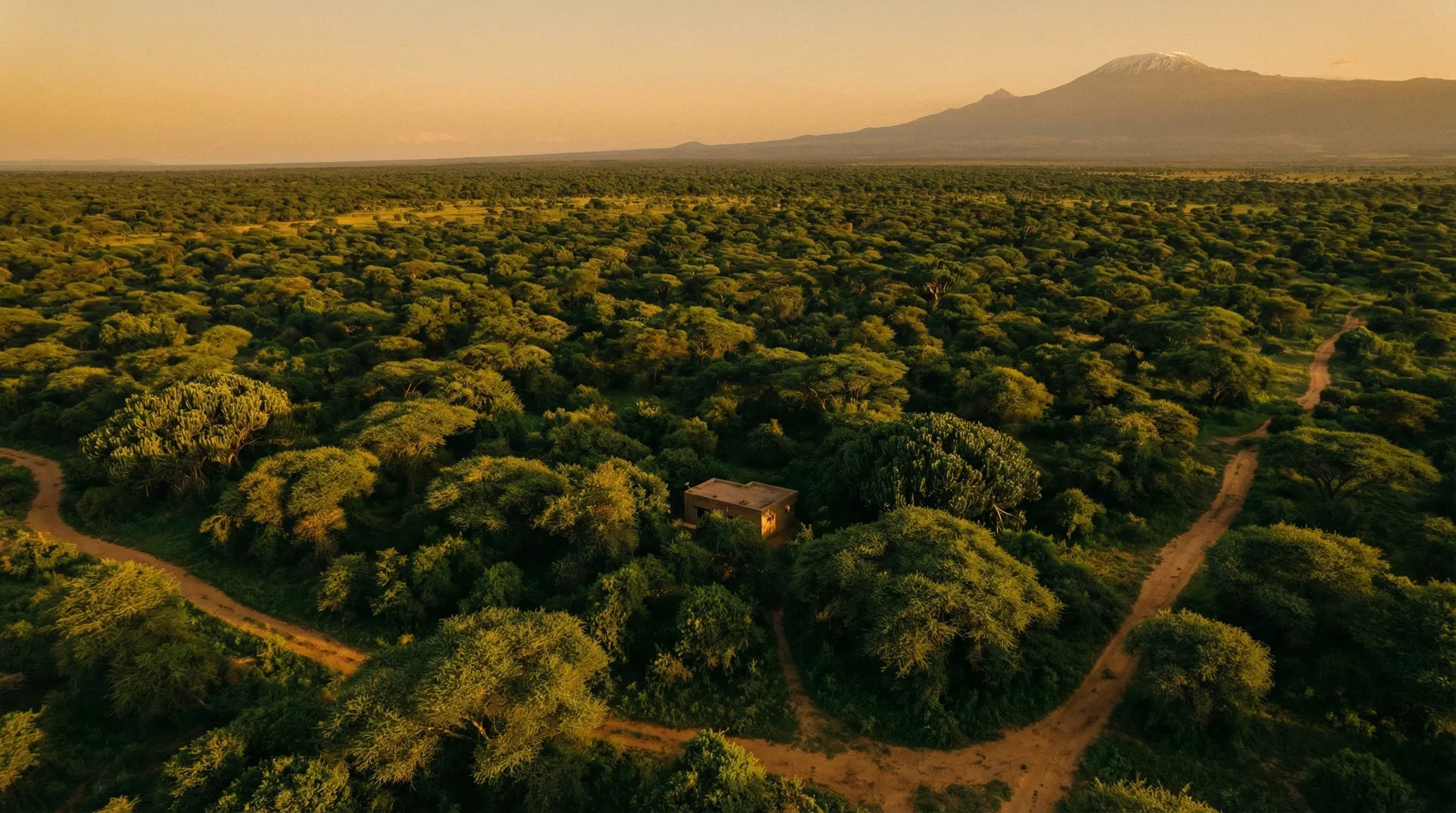 Aerial view of the estate