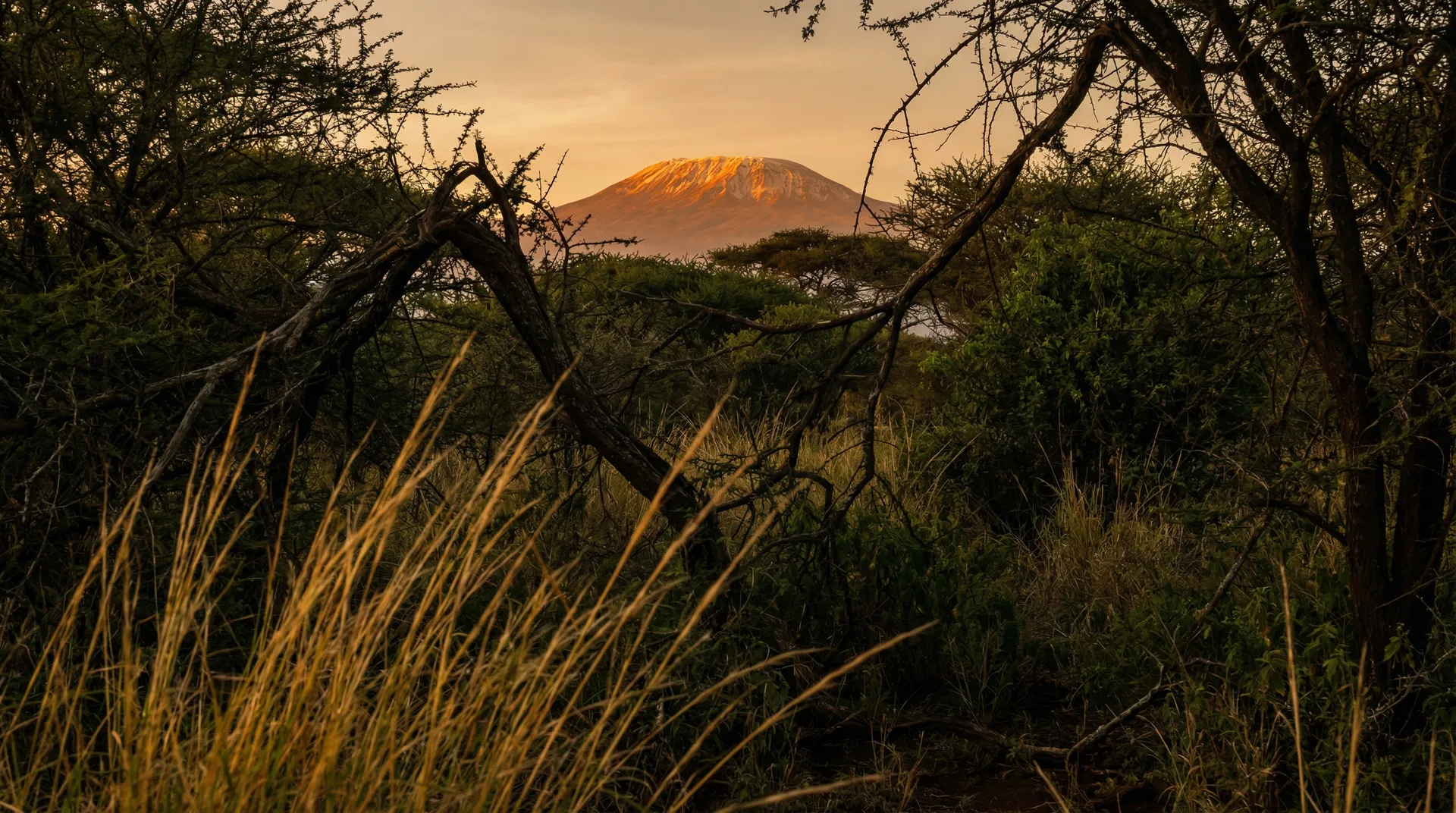 Kilimanjaro through the bush
