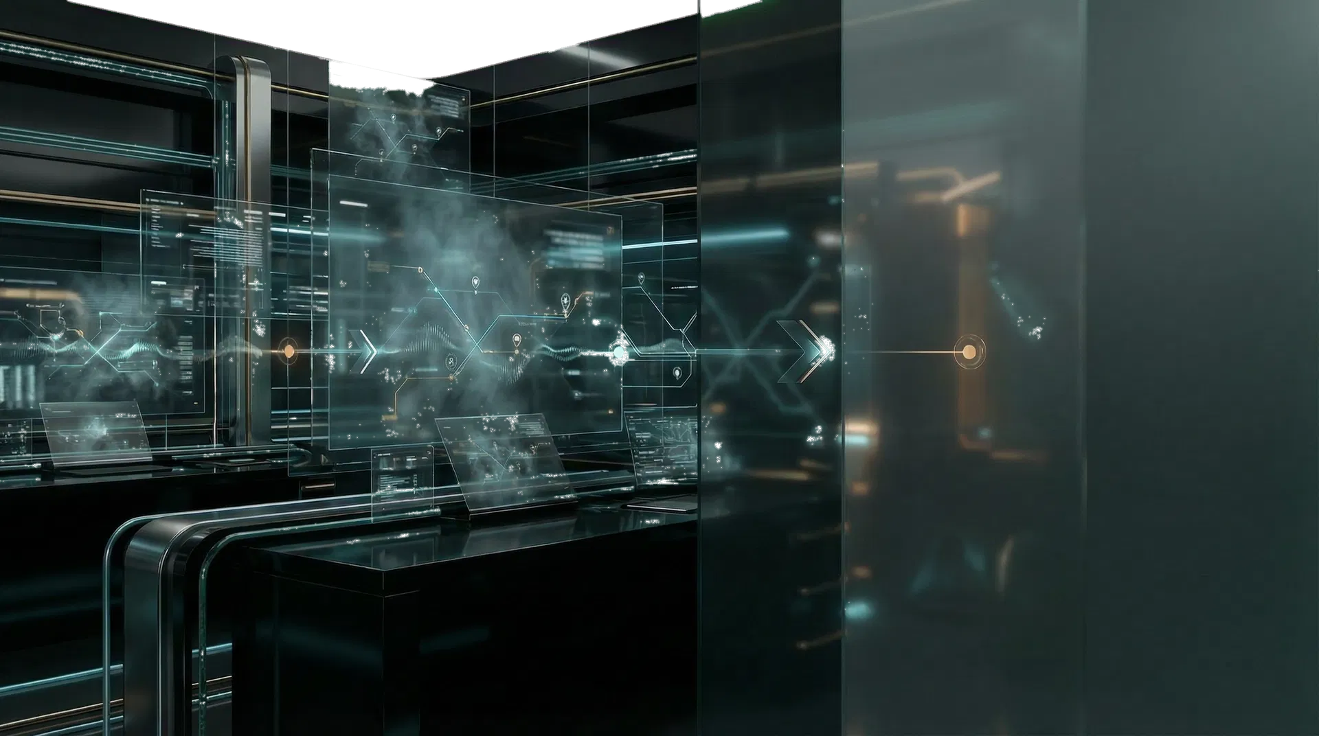 Abstract pathfinder quiz illustration