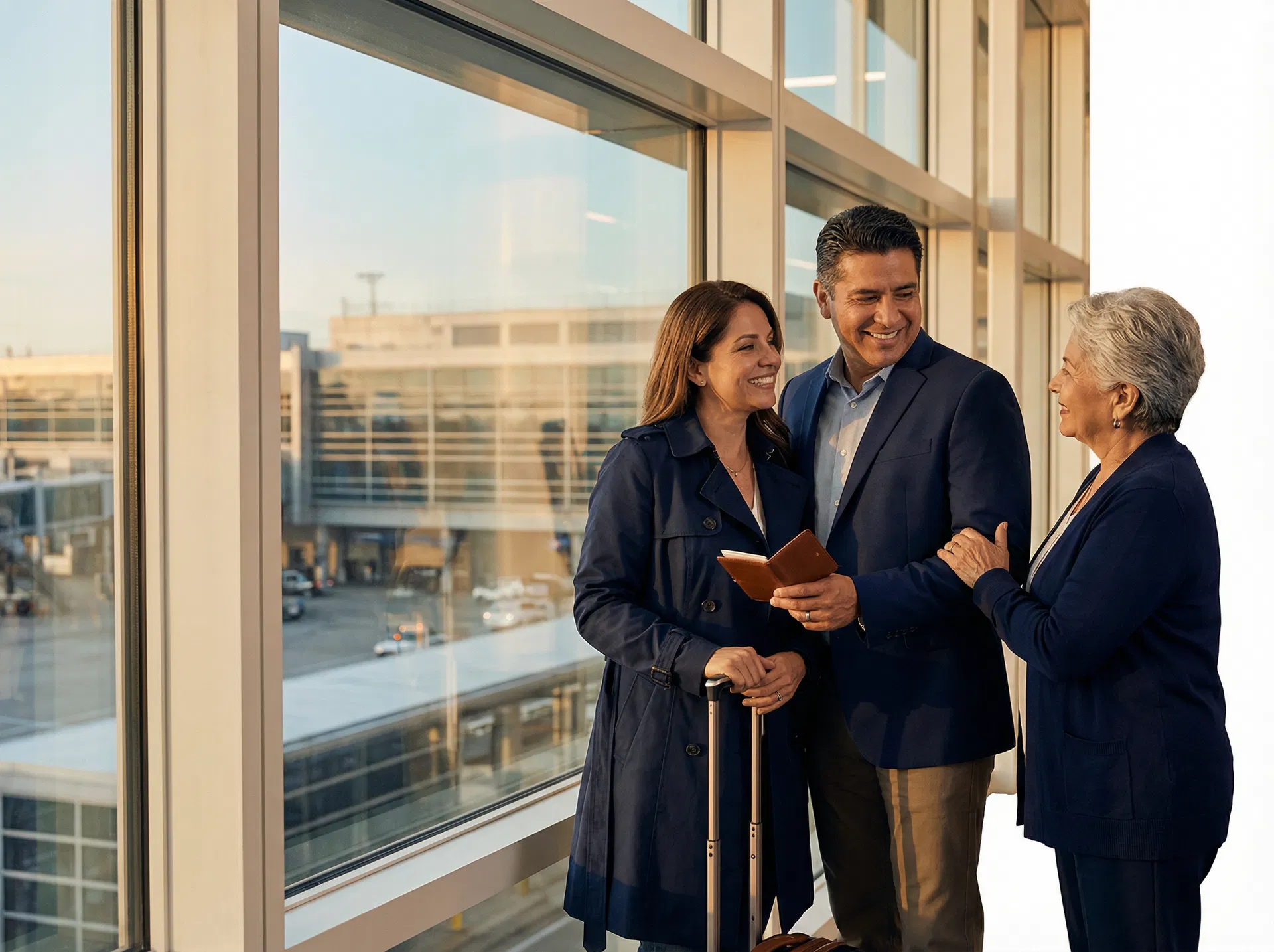 Family with international travel roots feeling prepared and reassured