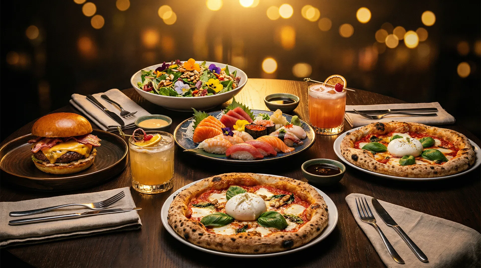 Delicious food spread at a Connecticut partner restaurant