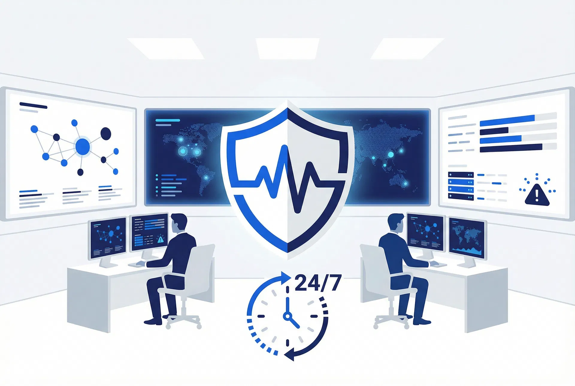 Centro de monitoramento 24/7