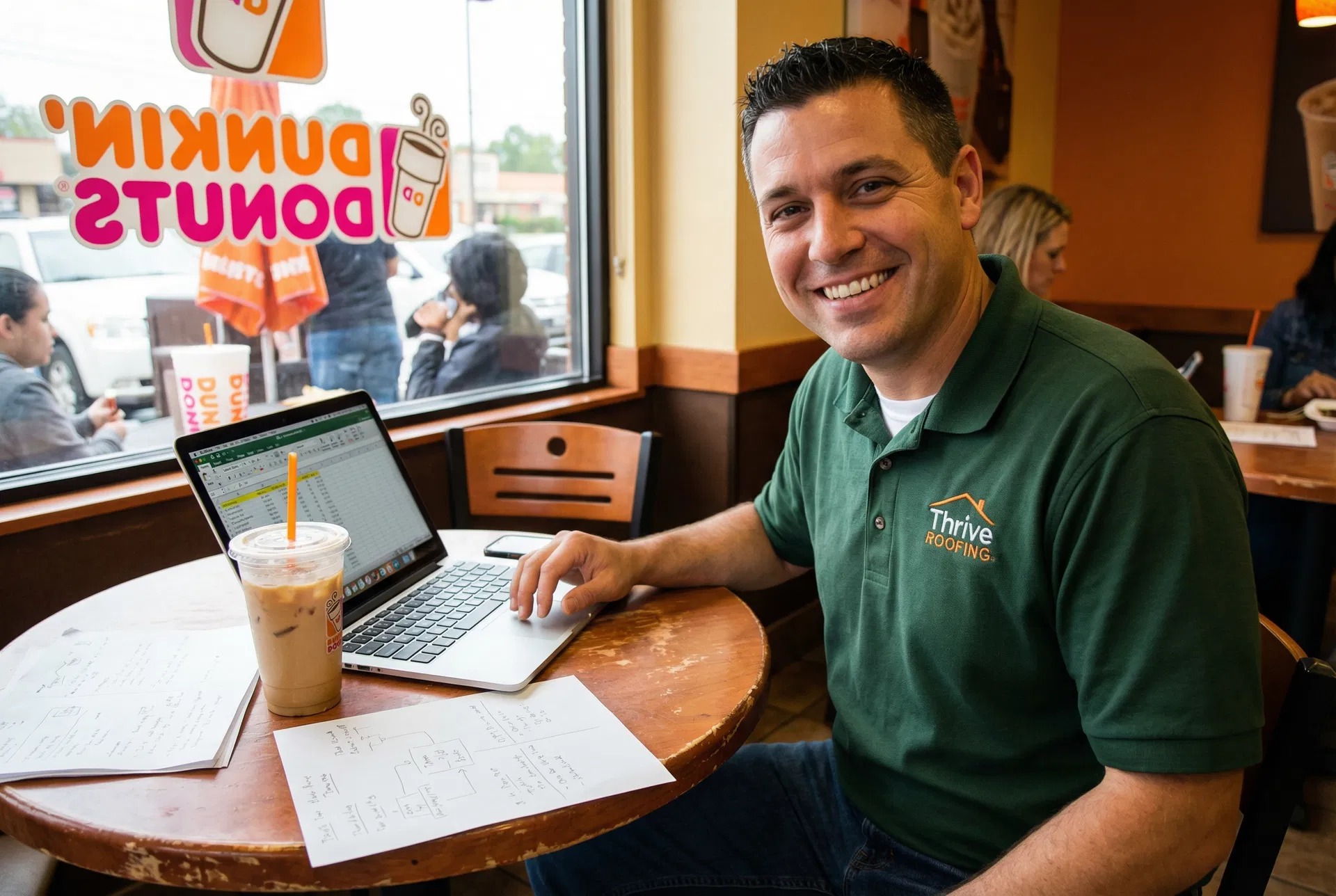 Yuriy working at Dunkin Donuts in Agawam MA