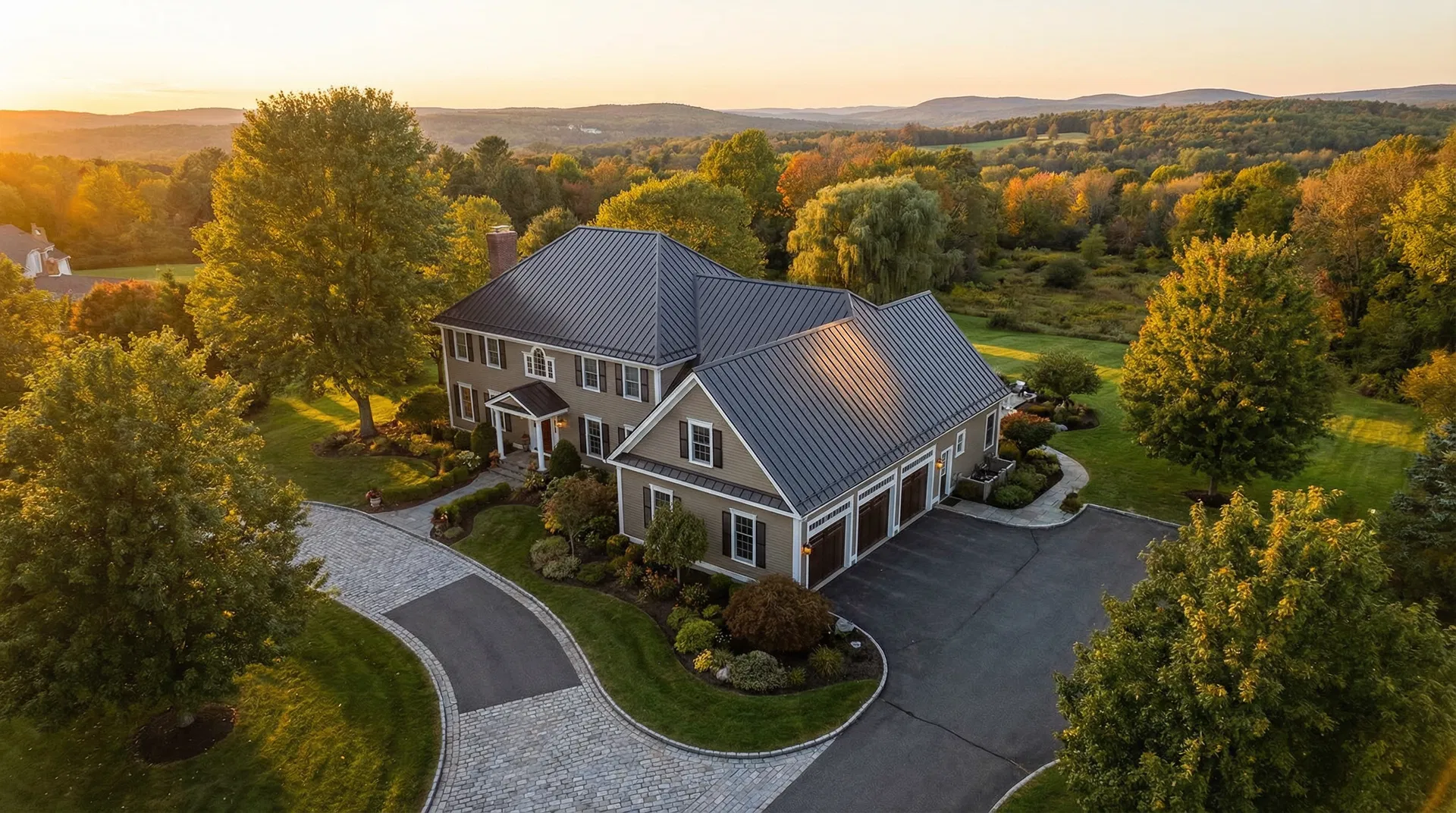 Luxury Western MA home with metal roof