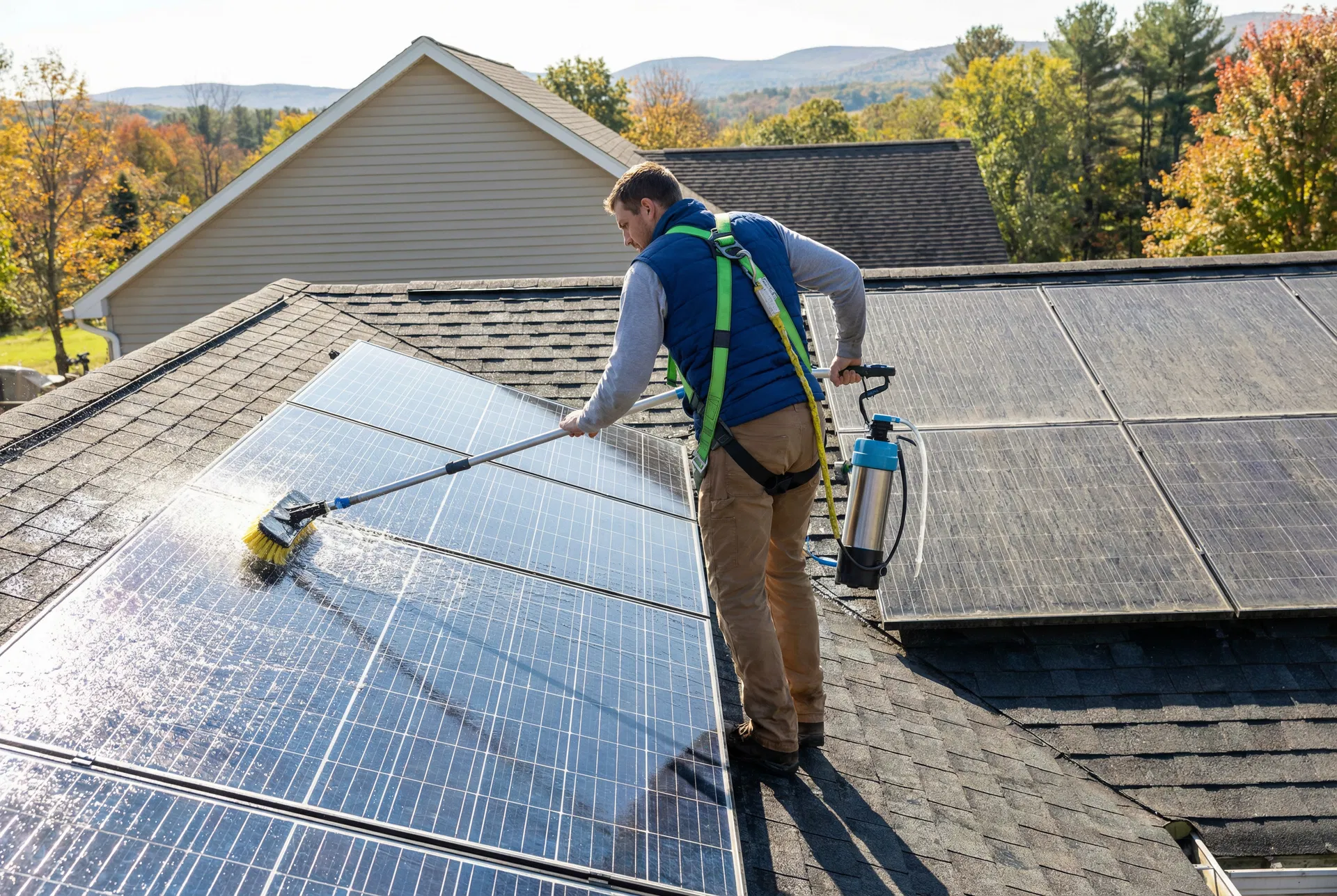 solar panel cleaning in Agawam MA