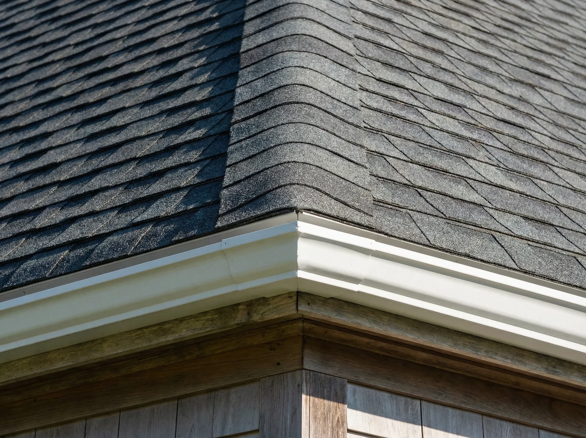 Charcoal shingle color on a New England home