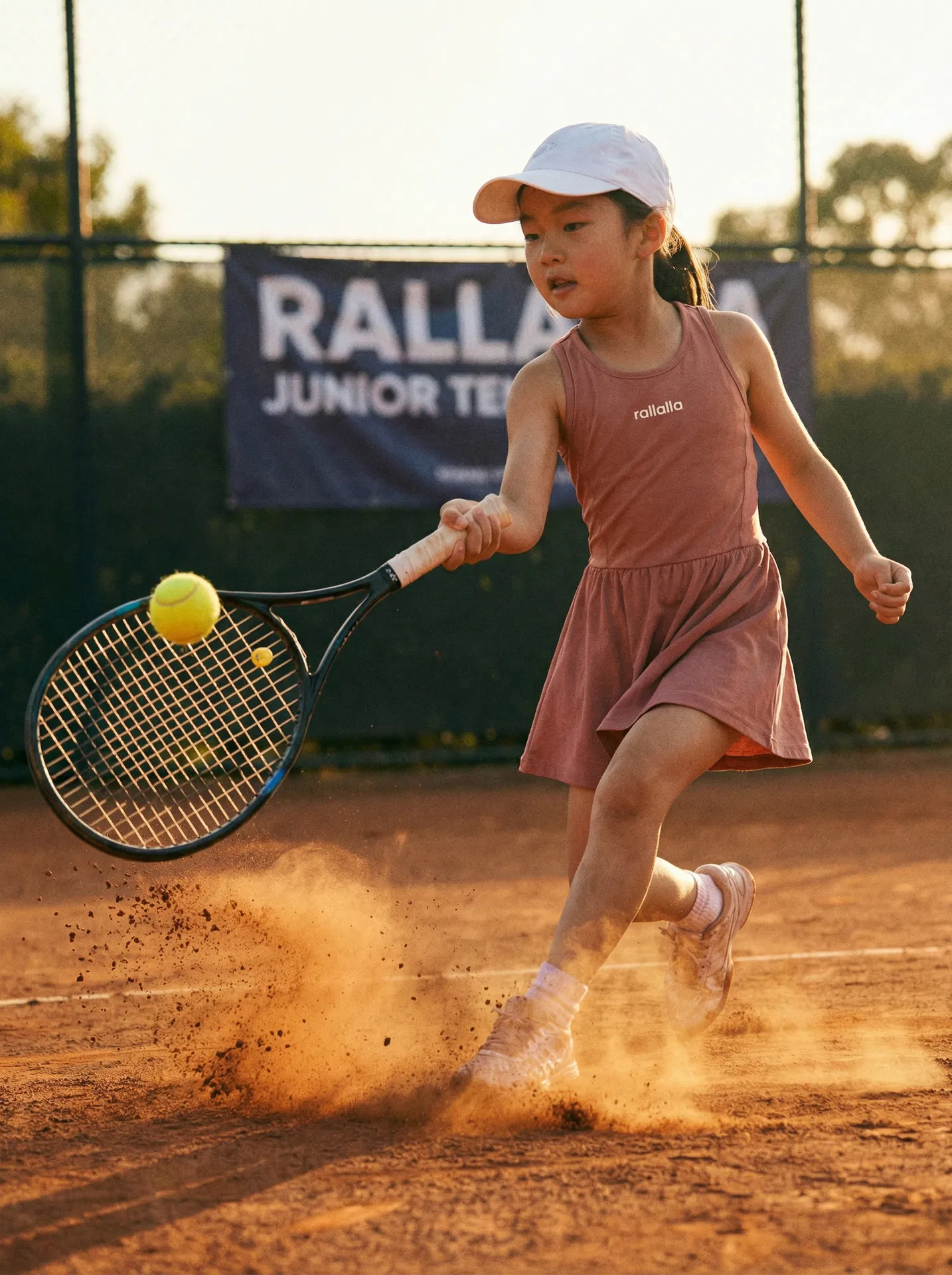 Rose Sleeveless Tennis Dress