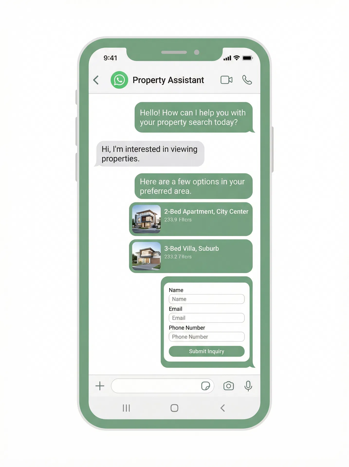 WhatsApp chatbot sales flow