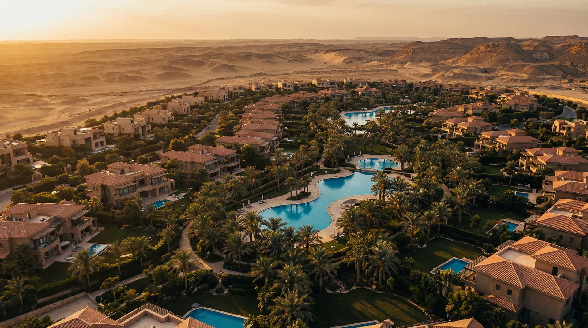 Palm Hills Compound Aerial View