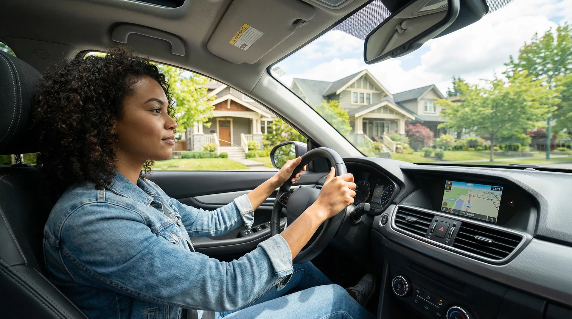 Student learning to drive in Vancouver